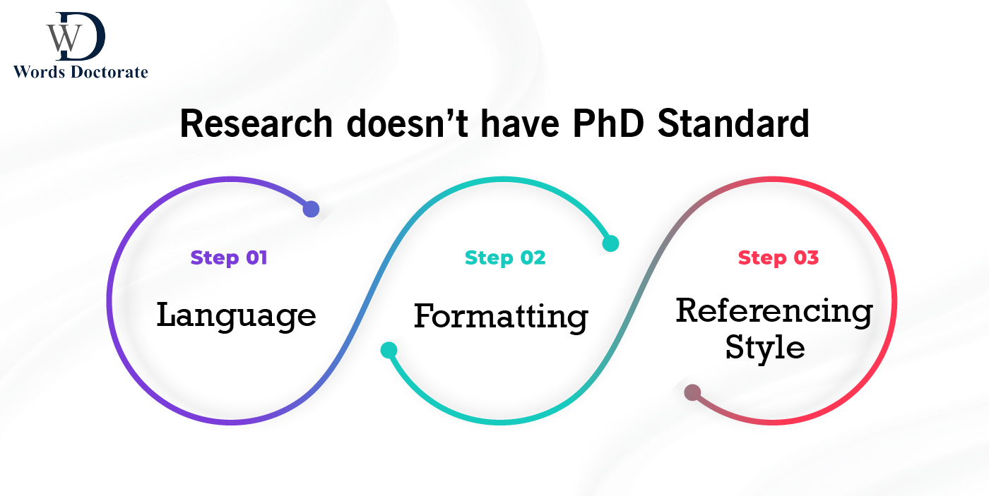 Research doesn’t have PhD Standard